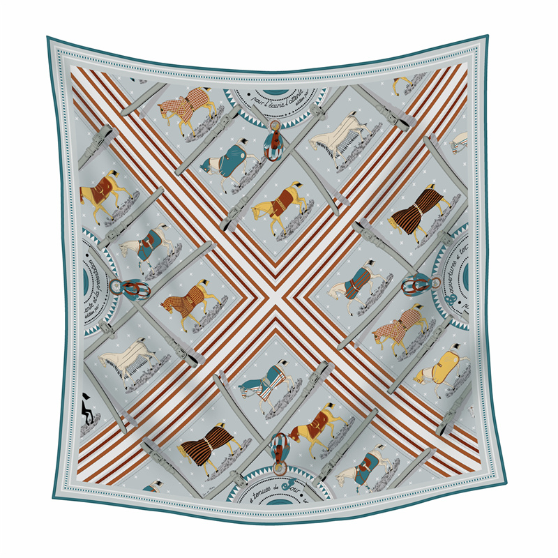 Cashmere Pashmina Wrap - وشاح حريري كشميري مطبوع أنيق بطول