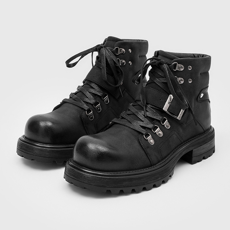 Waterproof Winter Boot - العلامة التجارية الرجال الأحذية الجلدية دراجة