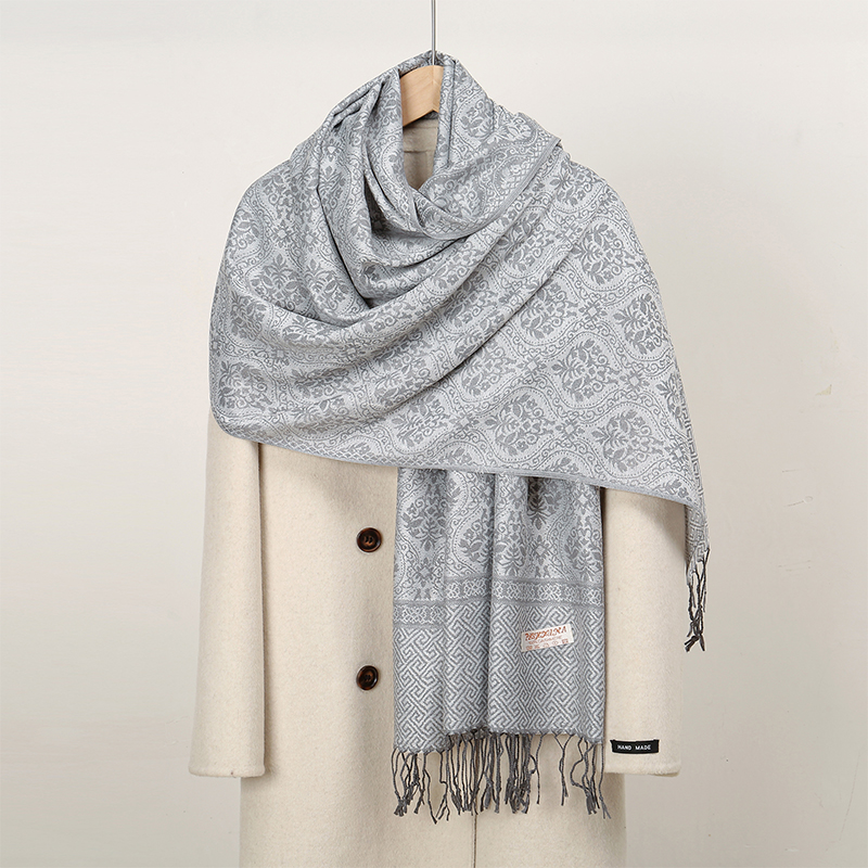 Cashmere Pashmina Wrap - 2024 الفاخرة سميكة الكشمير وشاح المرأة