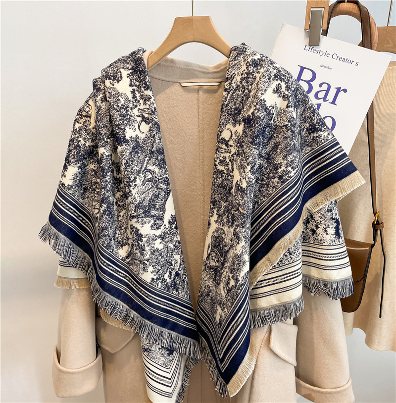 Cashmere Pashmina Wrap - وشاح فاخر للسيدات من مزيج الكشمير