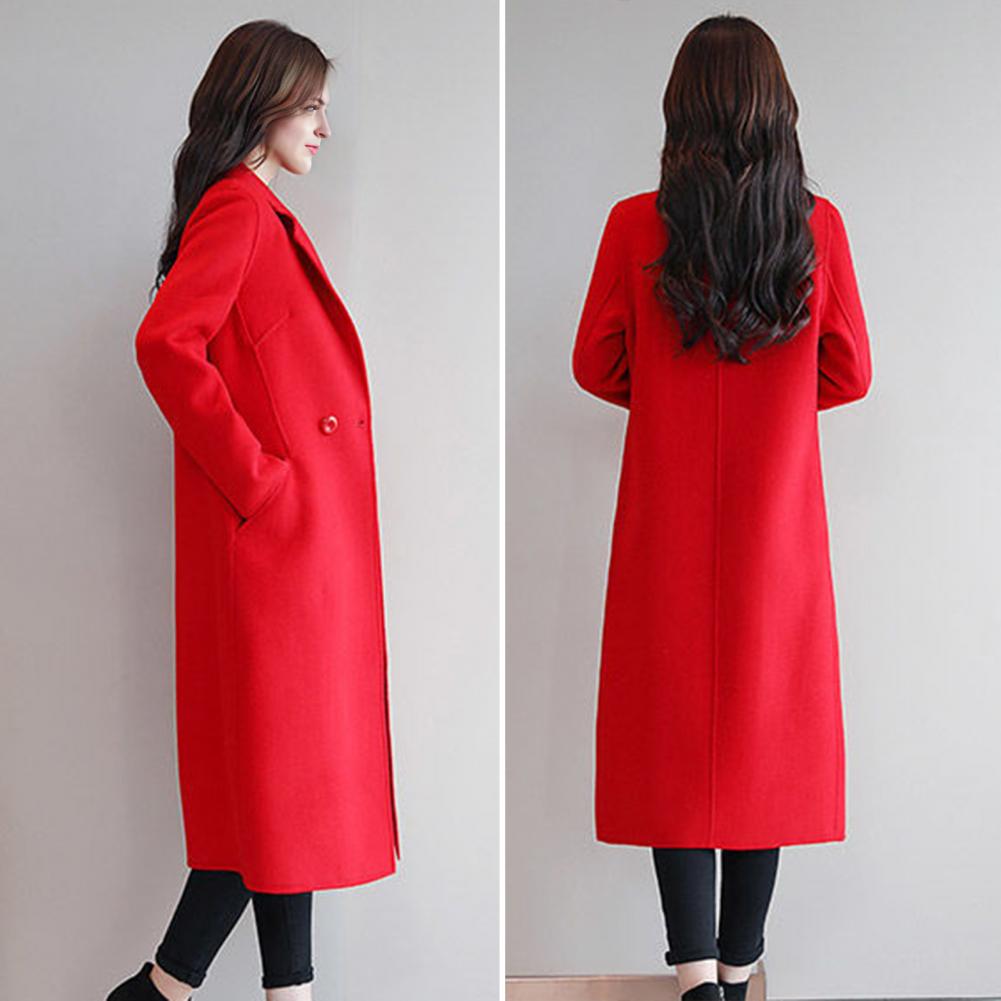 معطف صوف نسائي، معطف صوف طويل  - مراجعة Wool Coat Peacoat وسعره
