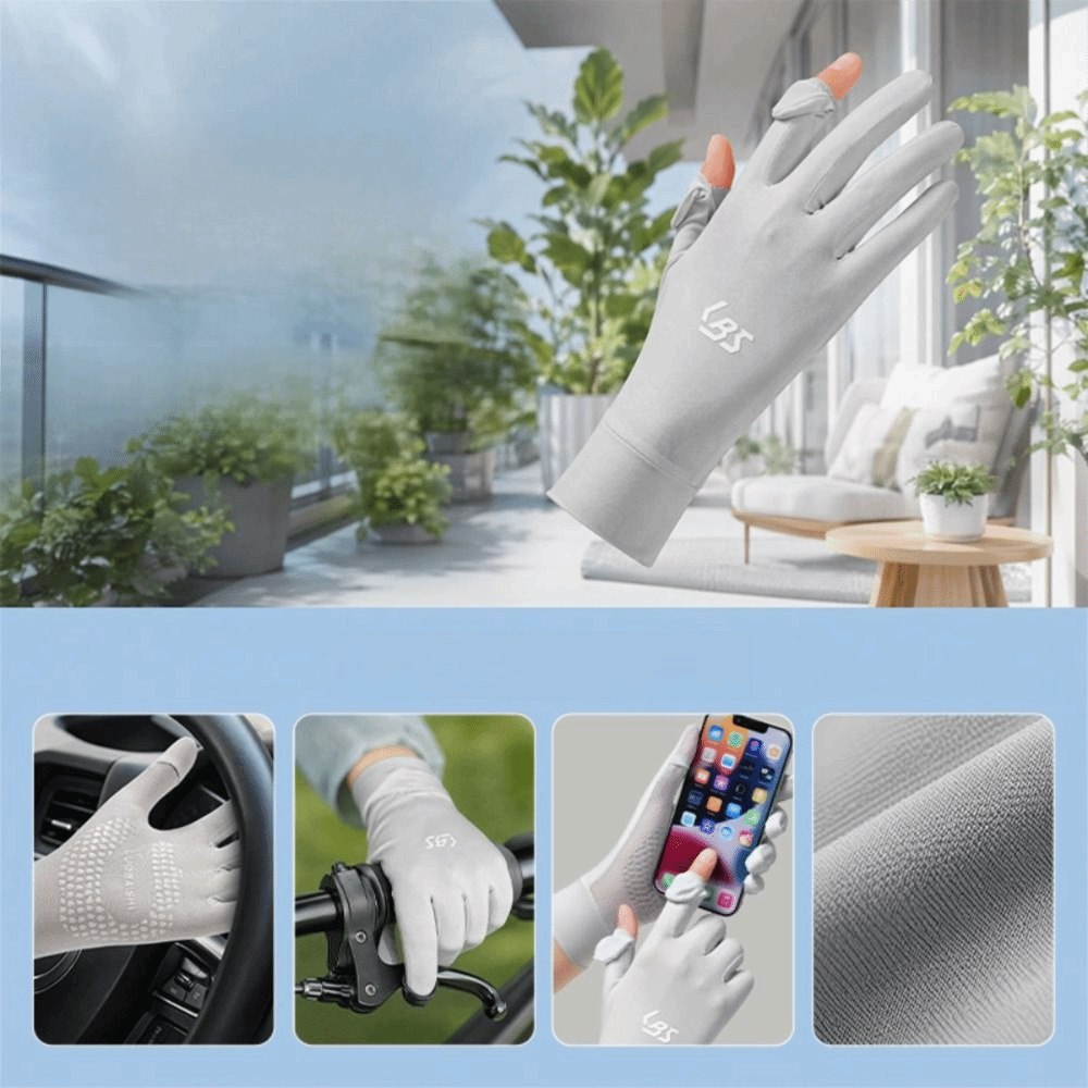 قفازات نسائية من الحرير الجليد - مراجعة Touch Screen Gloves وسعره