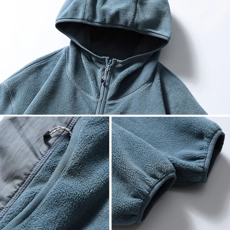 رجل هوديي الخريف الشتاء سترة ق - مراجعة Sherpa Hoodie Fleece وسعره