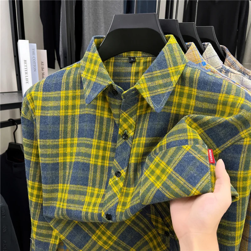 قمصان رجالية طويلة بنمط مربعات - مراجعة Flannel Shirt Lined وسعره