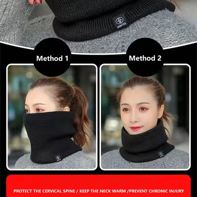 وشاح رقبة شتوي دافئ محبوك للنس - مراجعة Wool Scarf Men وسعره