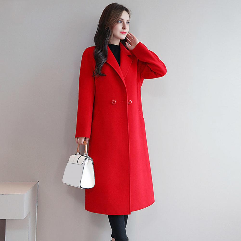 معطف نسائي صوفي بلون موحد، جاك - مراجعة Wool Coat Peacoat وسعره