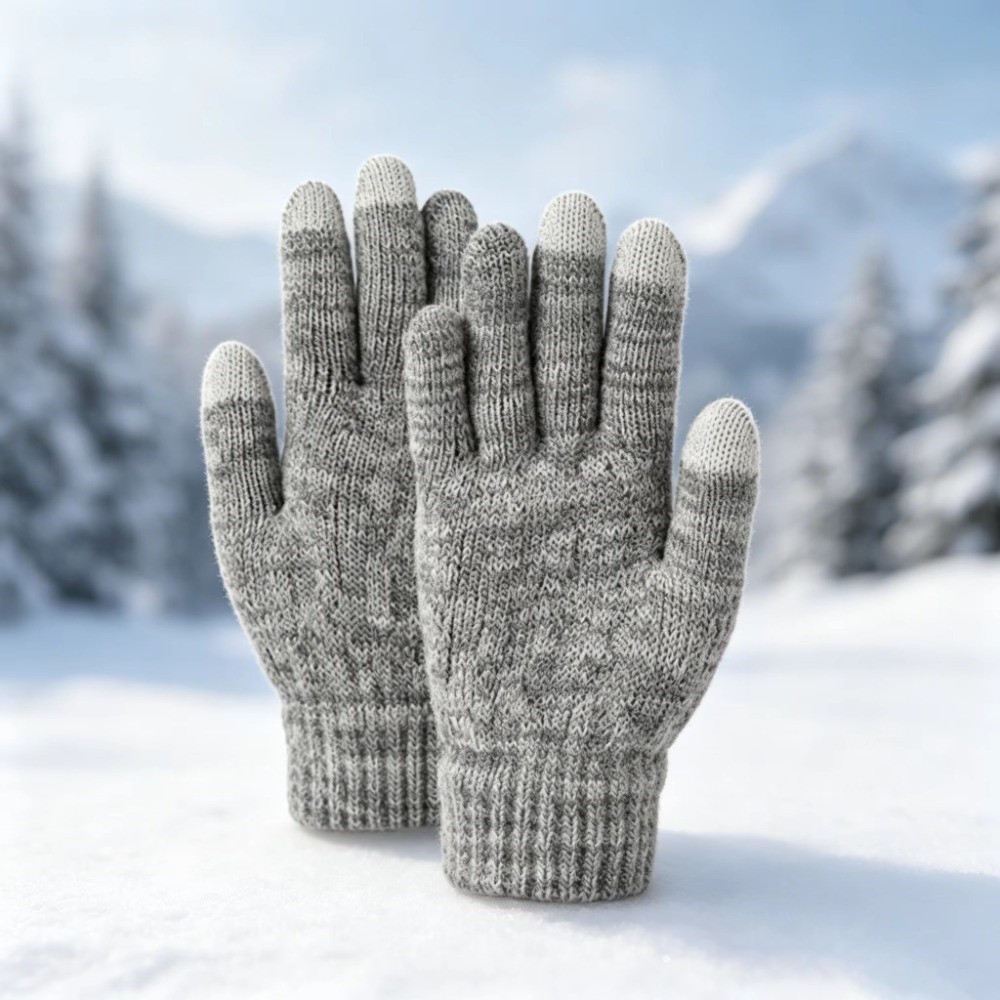 طقم قبعة وقفازات شتوية للأطفال - مراجعة Touch Screen Gloves وسعره