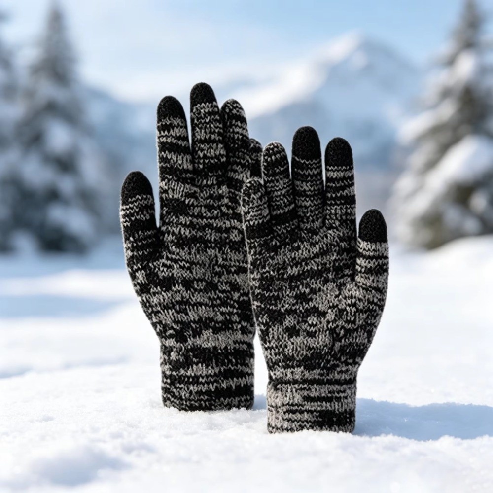 طقم قبعة وقفازات شتوية للأطفال - مراجعة Touch Screen Gloves وسعره