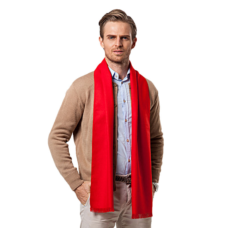 أزياء الشتاء بلون الرجال وشاح  - مراجعة Wool Scarf Men وسعره