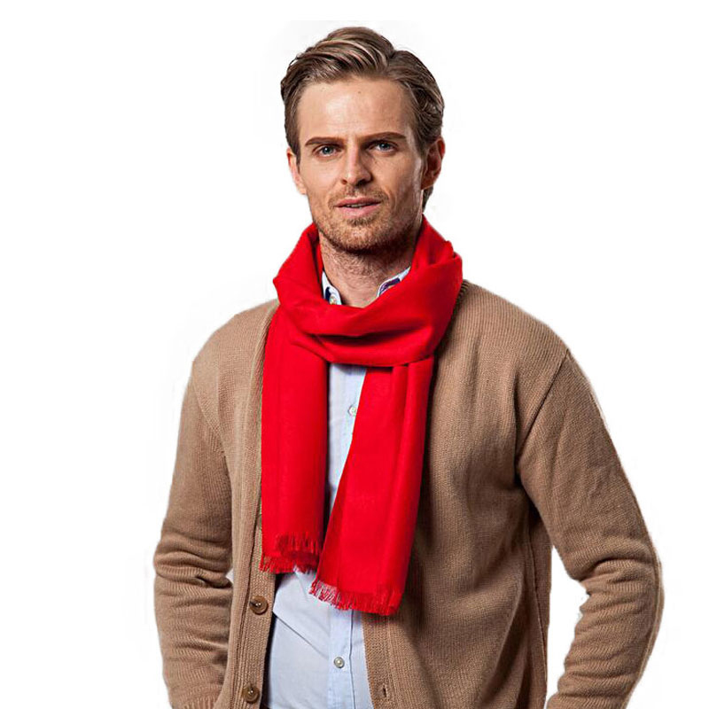 أزياء الشتاء بلون الرجال وشاح  - مراجعة Wool Scarf Men وسعره