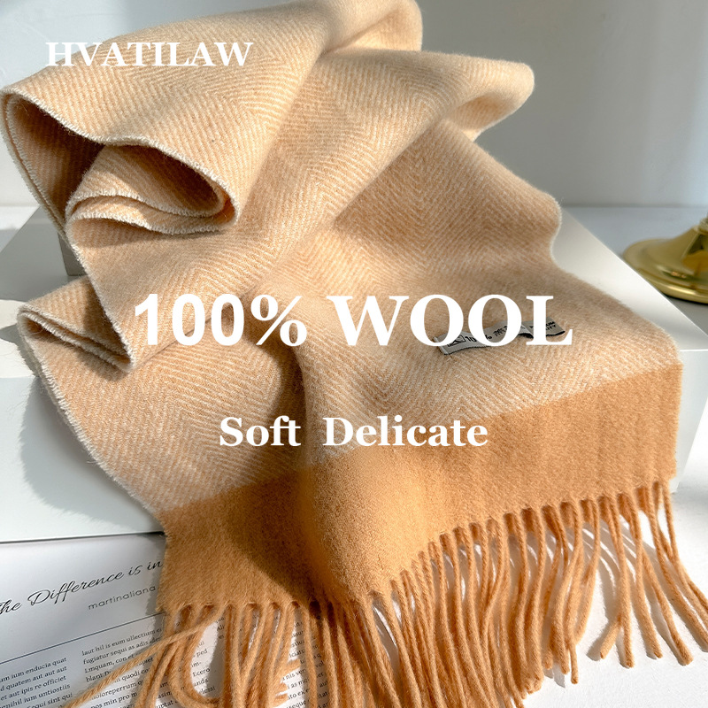 وشاح من الصوف النقي 100% للنسا - مراجعة Wool Scarf Men وسعره
