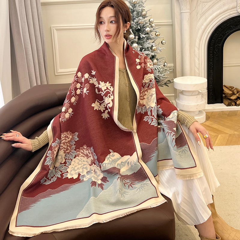 موضة شتاء جديد دافئ وشاح شال ك - مراجعة Cashmere Pashmina Wrap وسعره