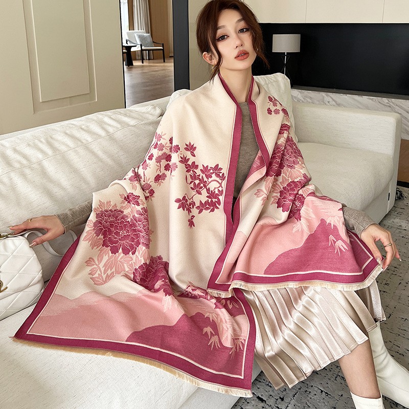 موضة شتاء جديد دافئ وشاح شال ك - مراجعة Cashmere Pashmina Wrap وسعره