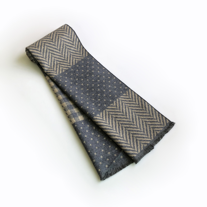 وشاح من القطن مع شرابة للرجال  - مراجعة Wool Scarf Men وسعره