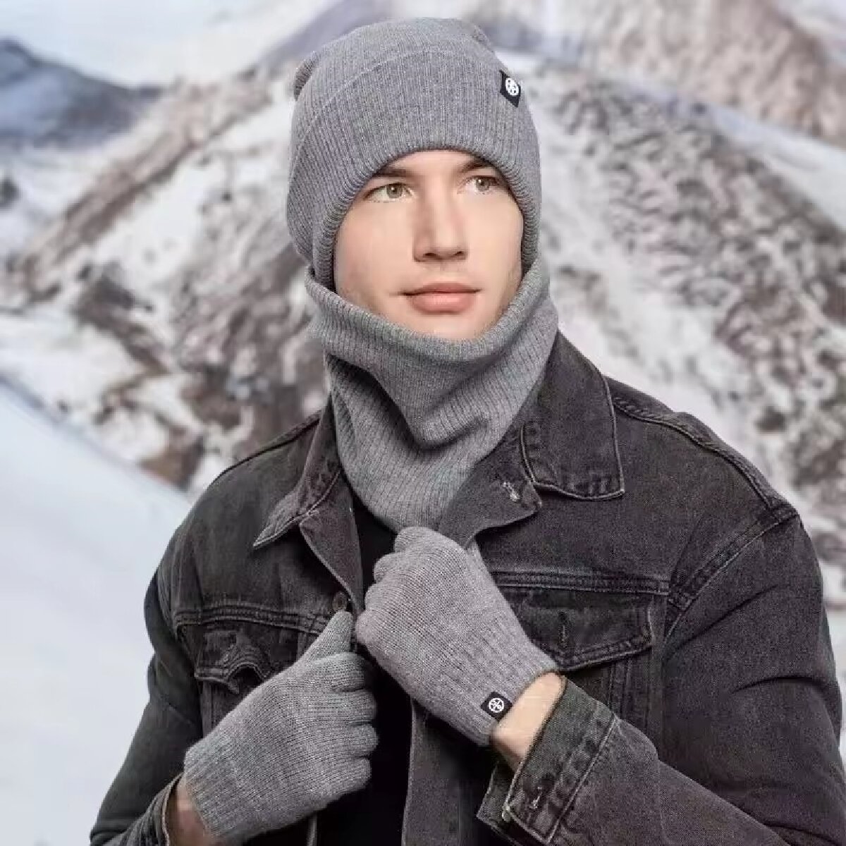 3 قطعة قبعة صغيرة شتوية قفازات - مراجعة Wool Scarf Men وسعره
