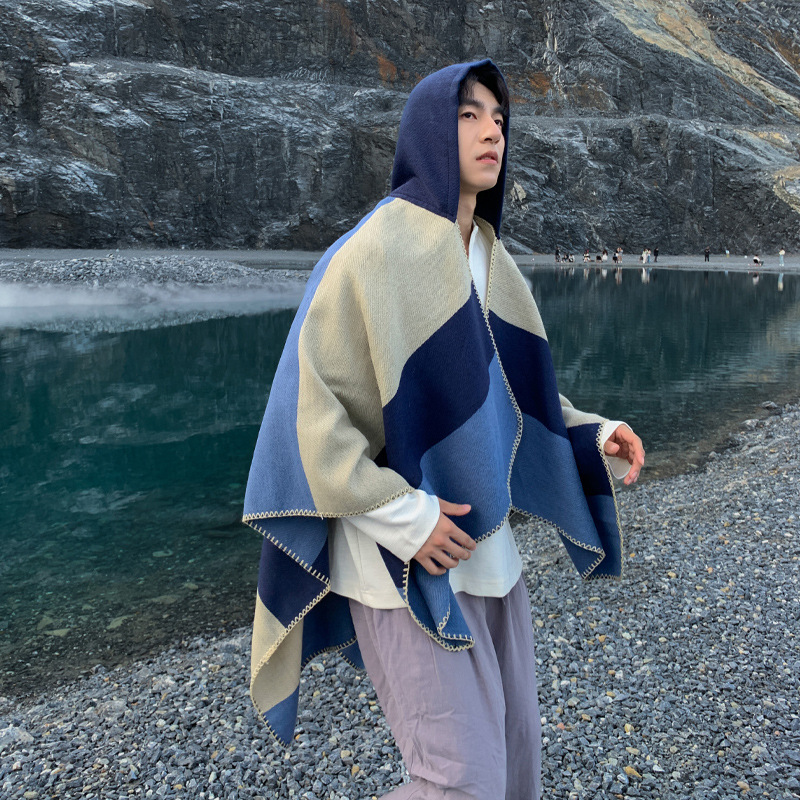 2025 خمر الرجال تنوعا مخطط مقن - مراجعة Wool Scarf Men وسعره