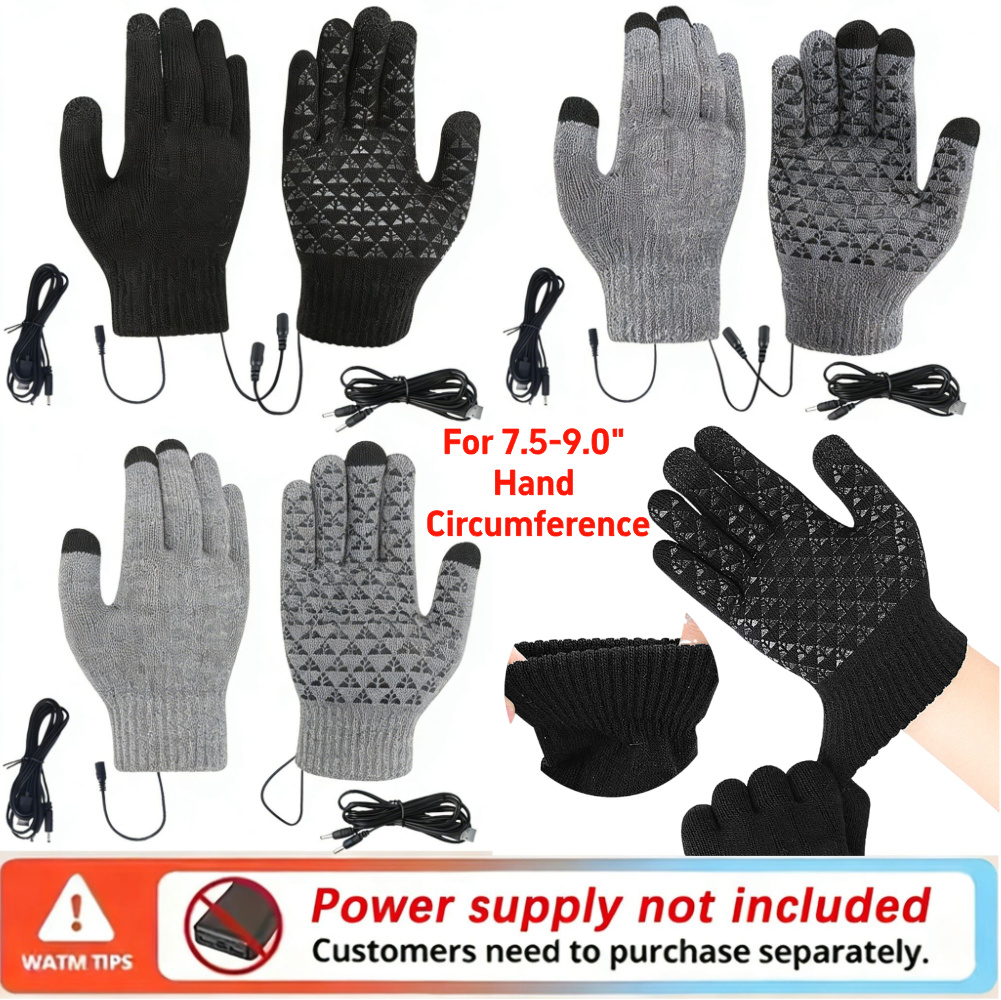 5-1Pairs USB ساخنة قفازات محبو - مراجعة Touch Screen Gloves وسعره